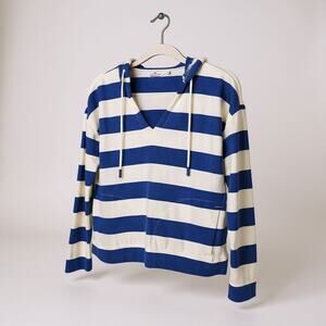 Vineyard Vines Dreamcloth Easy Hoodie Blue White Stripe Size XS